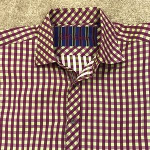 Robert Graham checkered plaid long sleeve shirt
